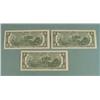 Image 2 : 3 Consecutive # 1995 $2 Bill Mint Mark  F  CU (Atlanta)