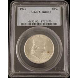 1949 Franklin Silver Half Dollar PCGS Genuine -A Beauty