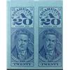 Image 2 : 10 Cigarette Tax Revenue Stamps Class A 20 Uncut Sheet
