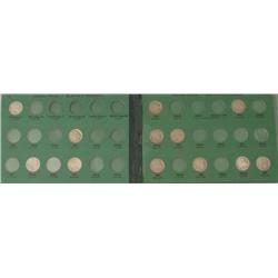 37 Diff Mint & Date Buffalo Nickels Set w/ Book 1913-36