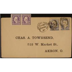 4 Vintage Stamps One & 3 Cents Franklin Washington 1929