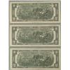 Image 2 : 3 UNC Consec # 1976 $2 Bills, Notes F Mint Atlanta