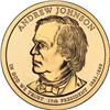 Image 2 : 1 UNC Bank Roll 2011 Andrew Johnson Presidential Dollar