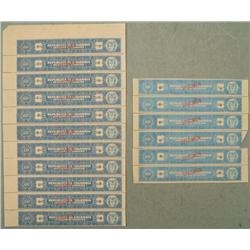 17 Colombia Specimen Tax Stamps Variation 60 Centavos