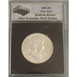 1961 Franklin Half Dollar MS-63