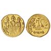 Image 1 : Sólido. -  HERACLIO (610-641). -  CONSTANTINOPLA. -  Anv.: Heraclio, Constantino y Heraclonas en pie