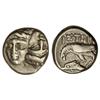Image 1 : Estátera. -  400-350 a.C. -  ISTROS. TRACIA. -  Anv.: Dos cabezas masculinas, una derecha y otra inv