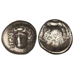 Lote 2 monedas Hemidracma y Dracma. -  BAJO DOMINACIÓN MACEDÓNICA. -  LARISSA. -  2,30 y 5,6 grs. AR