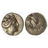 Image 1 : Tetróbolo. -  Siglo III a.C. -  HISTIAIA. -  Anv.: Cabeza de ninfa Histiaia a derecha. Rev.: La ninf