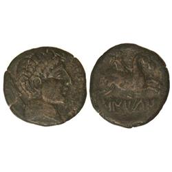 As. -  BAITOLO. -  Anv.: Cabeza masculina a derecha, detrás timón. Rev.: Jinete con palma a derecha,