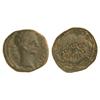Image 1 : Cuadrante. -  ÉPOCA DE AUGUSTO. -  CAESARAUGUSTA. -  Anv.: AVGVSTVS IMP. Cabeza de Augusto a derecha