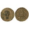 As. -  ÉPOCA DE TIBERIO. -  ILICI. -  Anv.: (TI. CAESAR) DIVI. AVG. F. AVGVSTVS P. M. Cabeza de Tibe