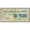 Image 1 : 1 Pesseta. -  27 Agost 1937. -  C.M. de MAS DE BARBERANS. -  Cartón. (Sucio). RARO. AT-1454; T-1660.