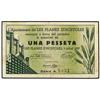 Lote 2 billetes 50 Cèntims y 1 Pesseta. -  1 Juliol 1937. -  Aj. de les PLANES DE HOSTOLES. -  Sin s