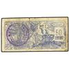 Image 1 : 50 Cèntims. -  1937. -  C.M. de VILALLER. -  (Sucio y roturas). RARO. AT-2796; T-3234. BC+. -  -