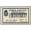 Image 1 : 5 Pesetas. -  S/F. -  C.M. de PEÑALBA (Huesca). -  RARO. EBC-. -  -