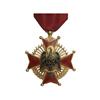Image 1 : Cruz de la Orden de Cisneros. -  1944. -  Anv.: Cruz de brazos esmaltados en rojo en el centro águil