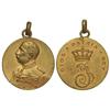 Image 1 : Medalla de Don Jaime en Categoría de Oro. -  Anv.: Busto de Don Jaime a izquierda. Rev.: Cifra J3 co