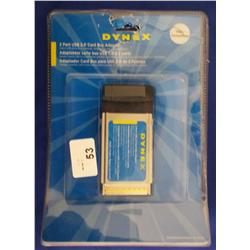 Dynex 2 Port USB 2.0 Card Bus Adapter