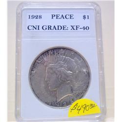 1928 Peace Silver Dollar