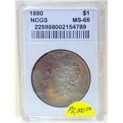 1890 Morgan Silver Dollar