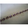 10K Gold Amethyst Bracelet