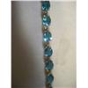 10K Gold Blue Topaz Stone Bracelet