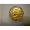 Image 1 : 1908  $10Gold Indian Head Coin and 1 Carat of Diamonds in 14K Gold Ring