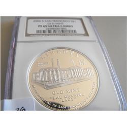 2006 S SAN FRANCISCO SILVER $1 NGC PROOF 69 ULTRA CAMEO