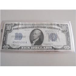 $10 SILVER CERTIFICATE 1934 SHARP APPEAL