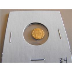 MEXICO 1865 GOLD WEDDING TOKEN