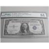 Image 1 : $1 1935a SILVER CERTIFICATE PMG 64 UNCIRCULATED