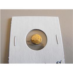 MEXICO 1865 GOLD WEDDING TOKEN