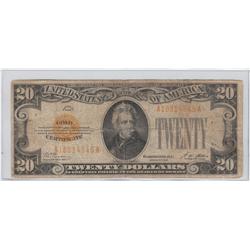 $20 GOLD CERTIFICATE 1928