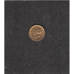 $1 GOLD LIBERTY HEAD 1853