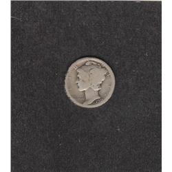 1921 SILVER MERCURY DIME LOW MINTAGE SCARCE