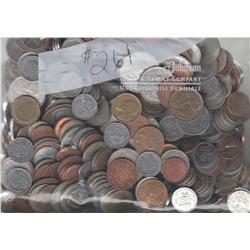 OVER 3 LBS POUNDS OF FOREIGN COINS