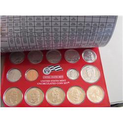 2008 DENVER US MINT UNC COIN SET 14 COINS
