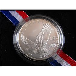 2008 EAGLE COMMEMORATIVE SILVER 2008 $1 DOLLAR