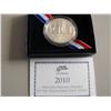 Image 2 : SILVER 2010 VETERANS DISABLED COMMEMORATIVE SILVER $1