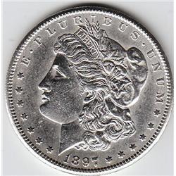 $1 SILVER MORGAN 1897 S SHARP APPEAL