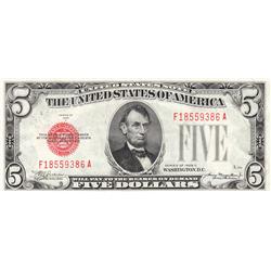 $5 RED SEAL LEGAL TENDER 1928 C SERIES