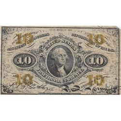 10 CENT FRACTIONAL CURRENCY