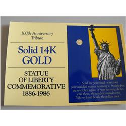 GOLD LIBERTY COMMEMORATIVE 1886-1986