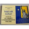 Image 1 : GOLD LIBERTY COMMEMORATIVE 1886-1986