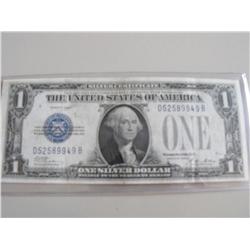 $1 FUNNY BACK SILVER CERTIFICATE 1928 A
