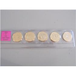 2002 GOLD PLATED QUARTER SET UNCIRCULATED