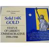 Image 1 : GOLD LIBERTY COMMEMORATIVE 1886-1976