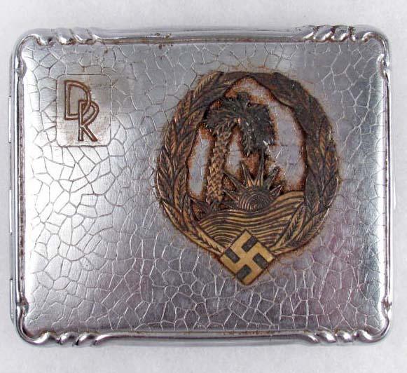 WW2 GERMAN NAZI AFRIKA KORPS CIGARETTE CASE