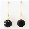 2.00ct Natural Black Sapphire 9k Gold Earrings (JEW-9253X)